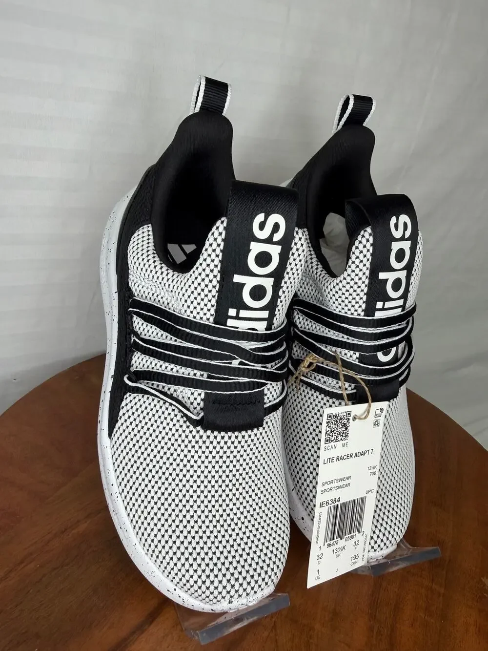 Adidas Lite Racer Adapt 7.0 Kids Size 1 Slip On Sneakers NWT